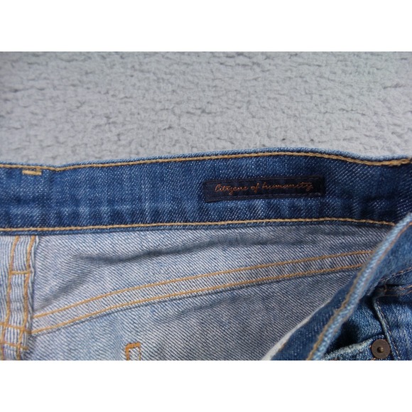 Citizens of Humanity Jeans Womens 29 Blue Denim Kelly Low Waist Cropped Stretch - Picture 11 of 16